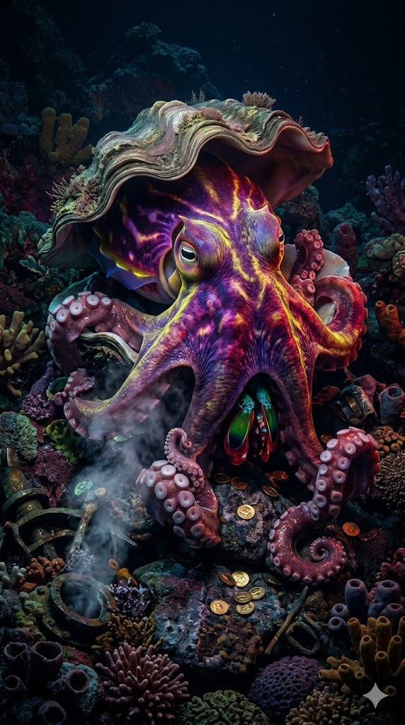 Octopus Metasepia Tridacna Odontodactylus 914