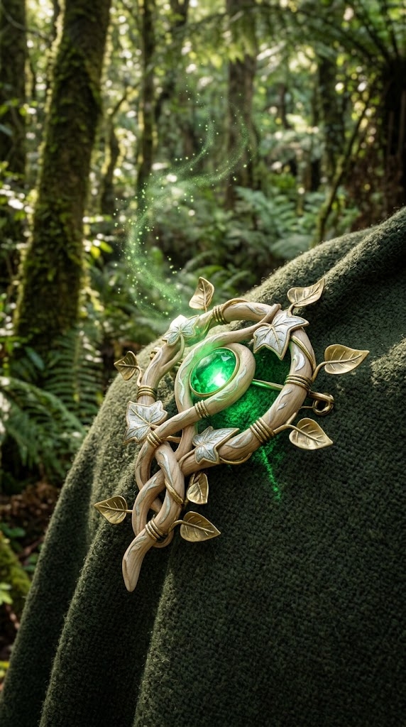 Nature 714 of the Gossiping Verdant Brooch