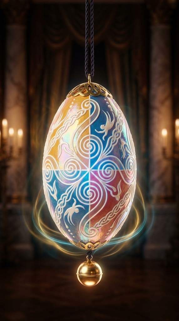 Pysanky 142 of the Gilded Pirouette