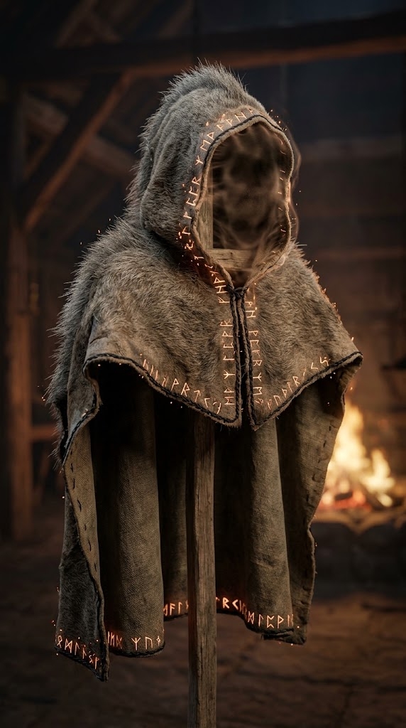 Runic 34 of the Hearth Drifters Boar Skin Cowl