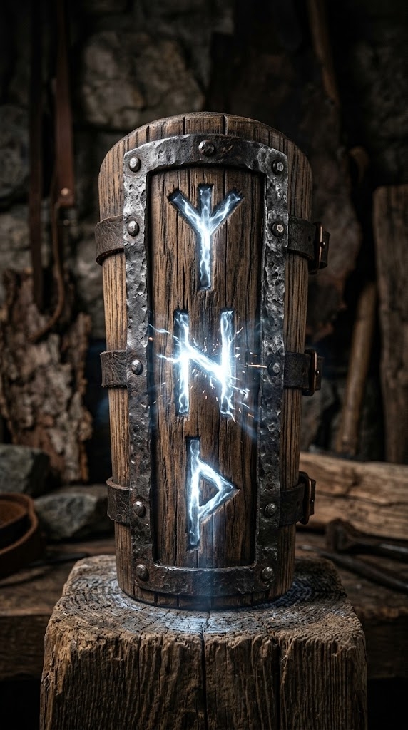 Runic 58 of the Grip Shatterers Ash Vambrace