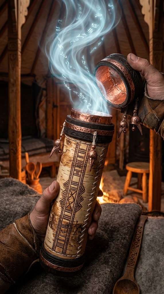 Sakha 716 of the Upper Sky Chroniclers Birch Bark Scroll Case