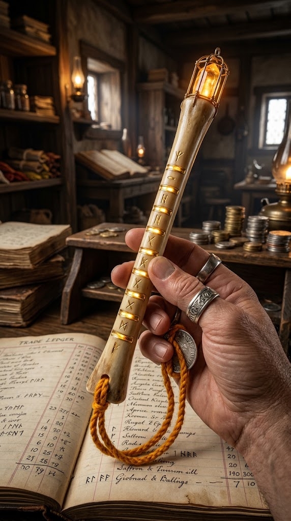 Seiðr 419 of the Gilt Bone Tally Wand
