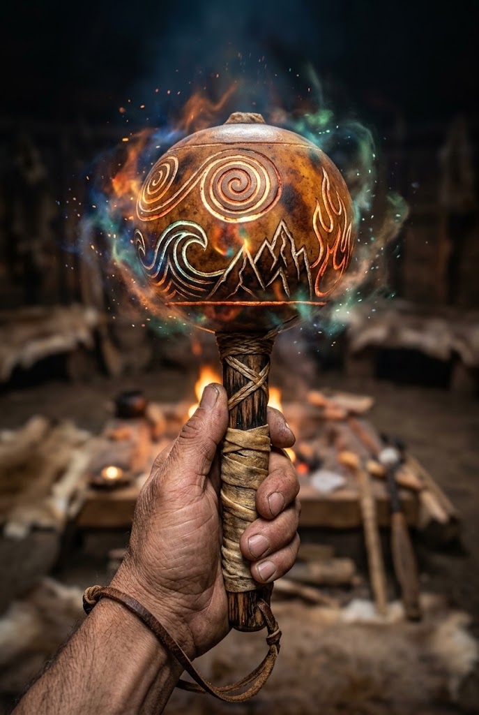 Shamanism 582 of the Primordial Hearth Rattle
